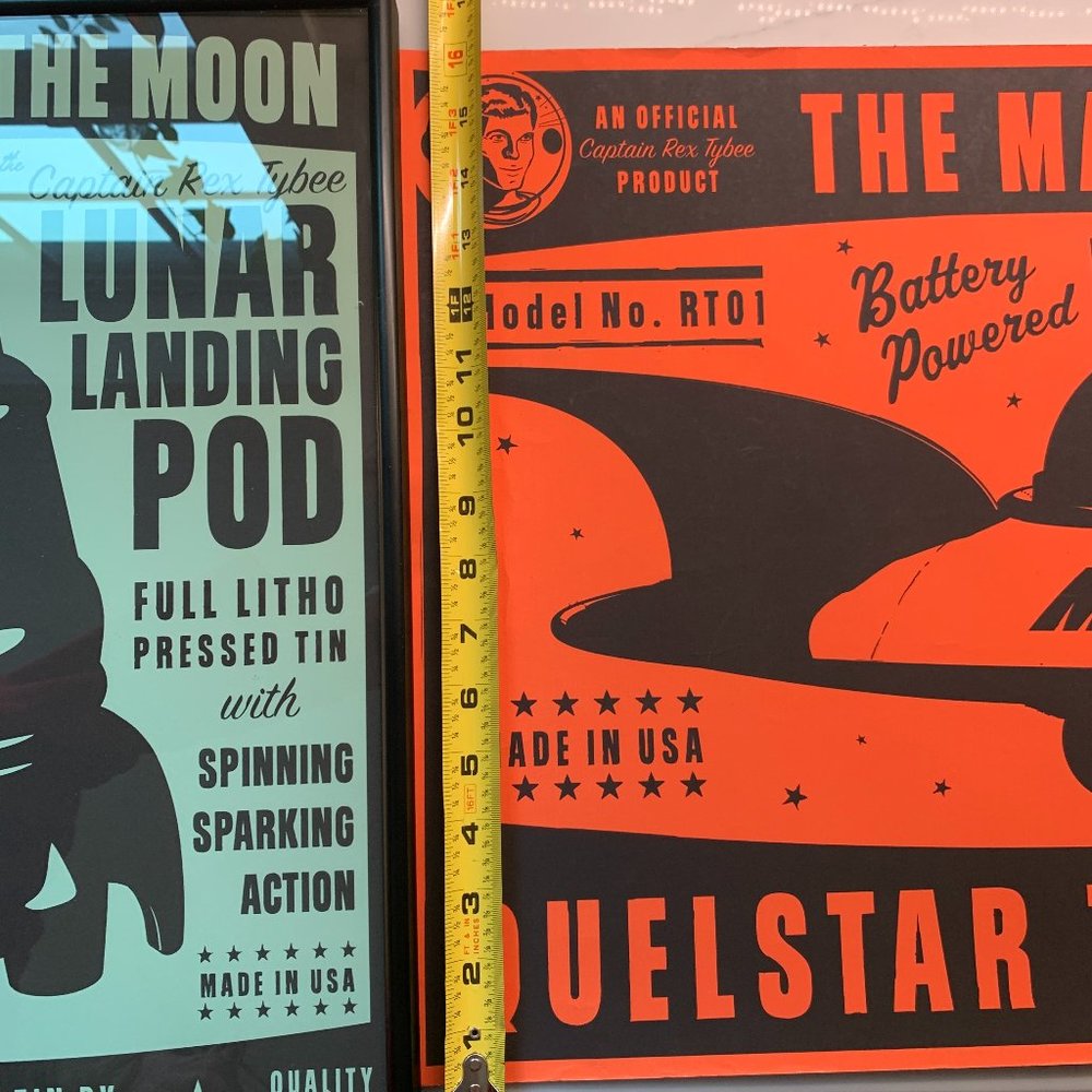 3 John W. Golden's Space Age Posters: Rocket, Robot, & Flying Saucer- SHIPS FREE - Picture 11 of 16